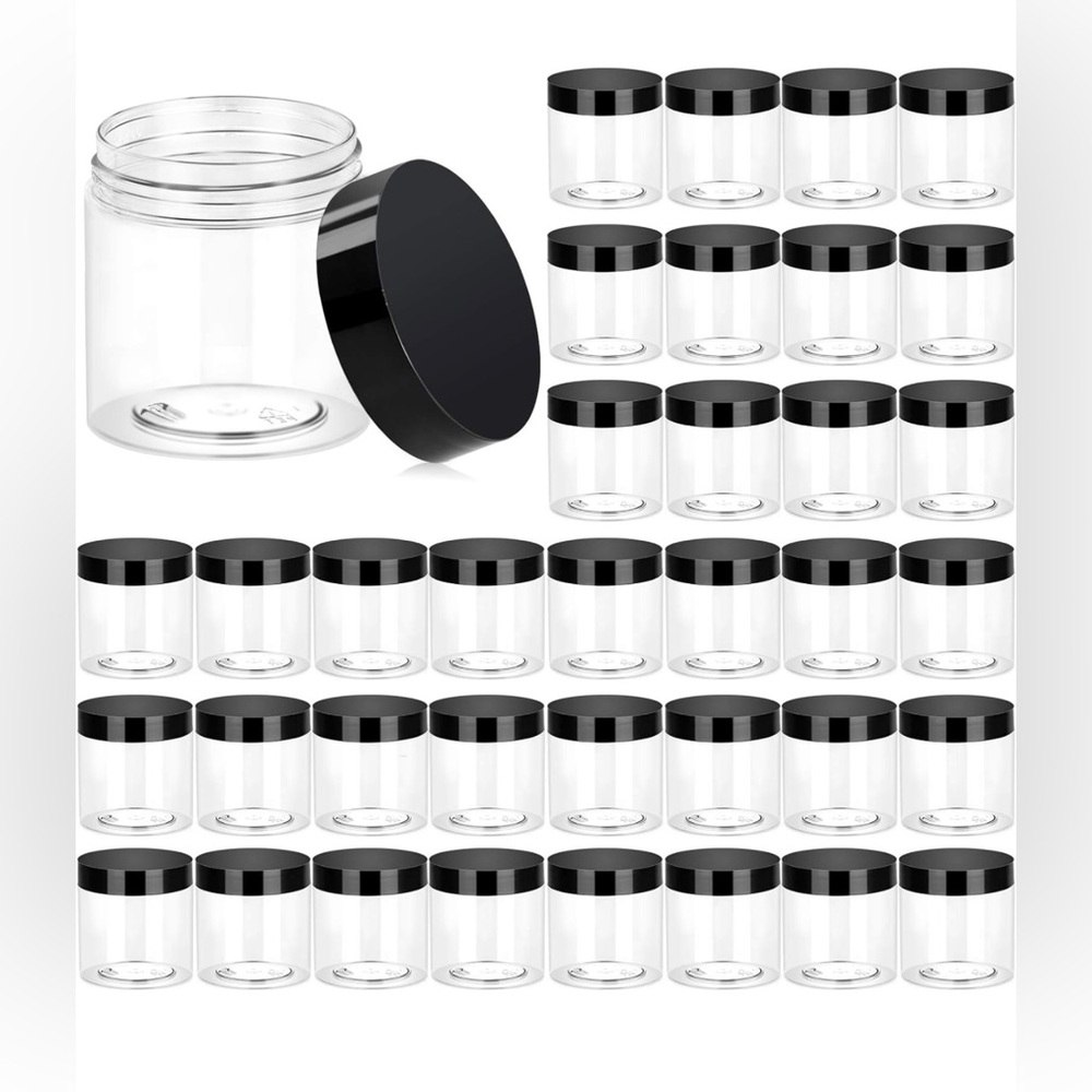 31 - 4oz Plastic Jars With Screw Top!